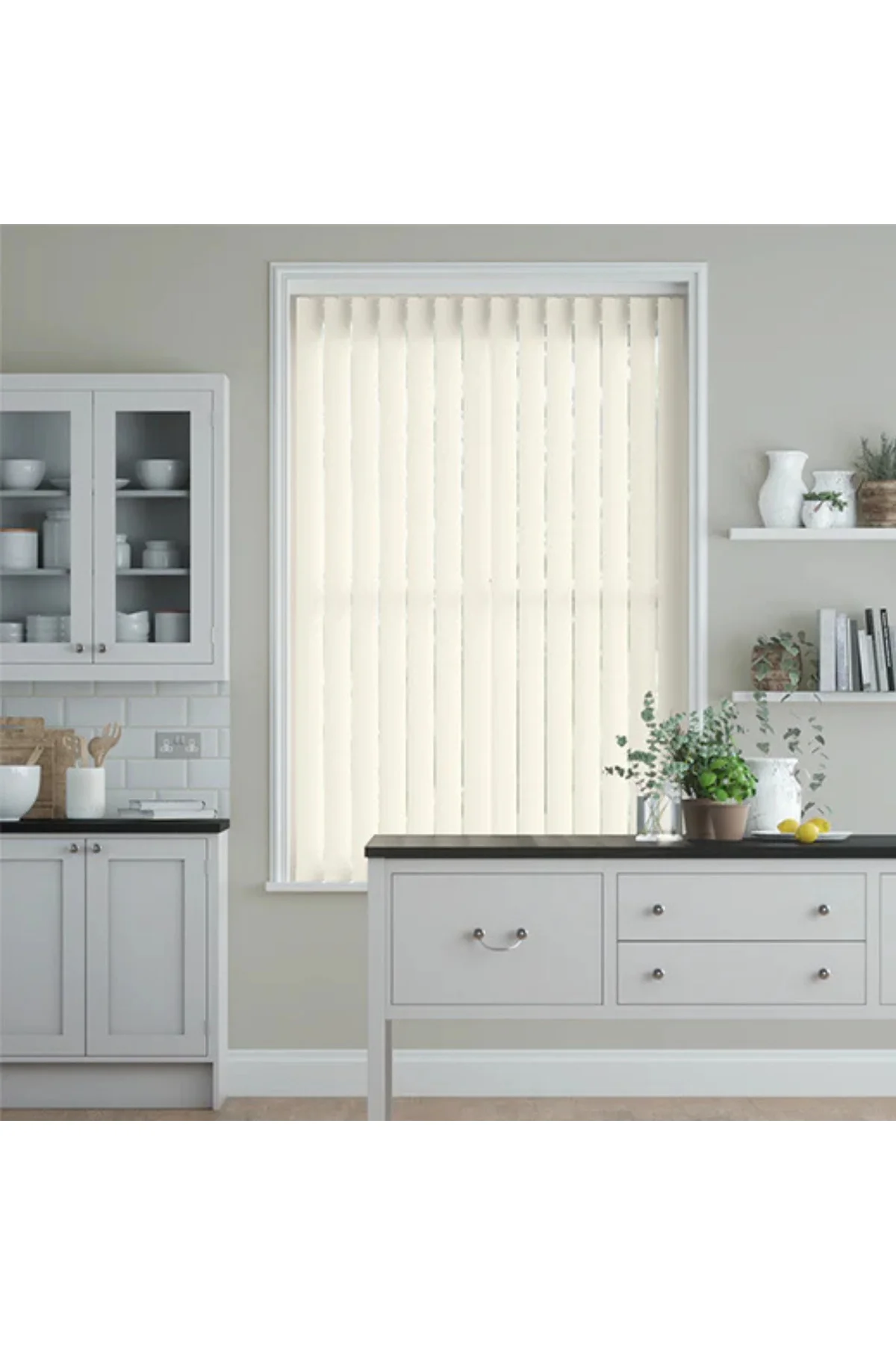Modern Krem Dikey Jaluzi Stor Perde / Ev, İşyeri ve Ofisler İçin Karartma Dikey Stor Perde, Alüminyum Kasalı Yüksek Kaliteli - W1100/KDP Modern Krem Dikey Jaluzi Stor Perde / Ev, İşyeri ve Ofisler İçin Karartma Dikey Stor Perde, Alüminyum Kasalı Yüksek Kaliteli - W1100/KDP