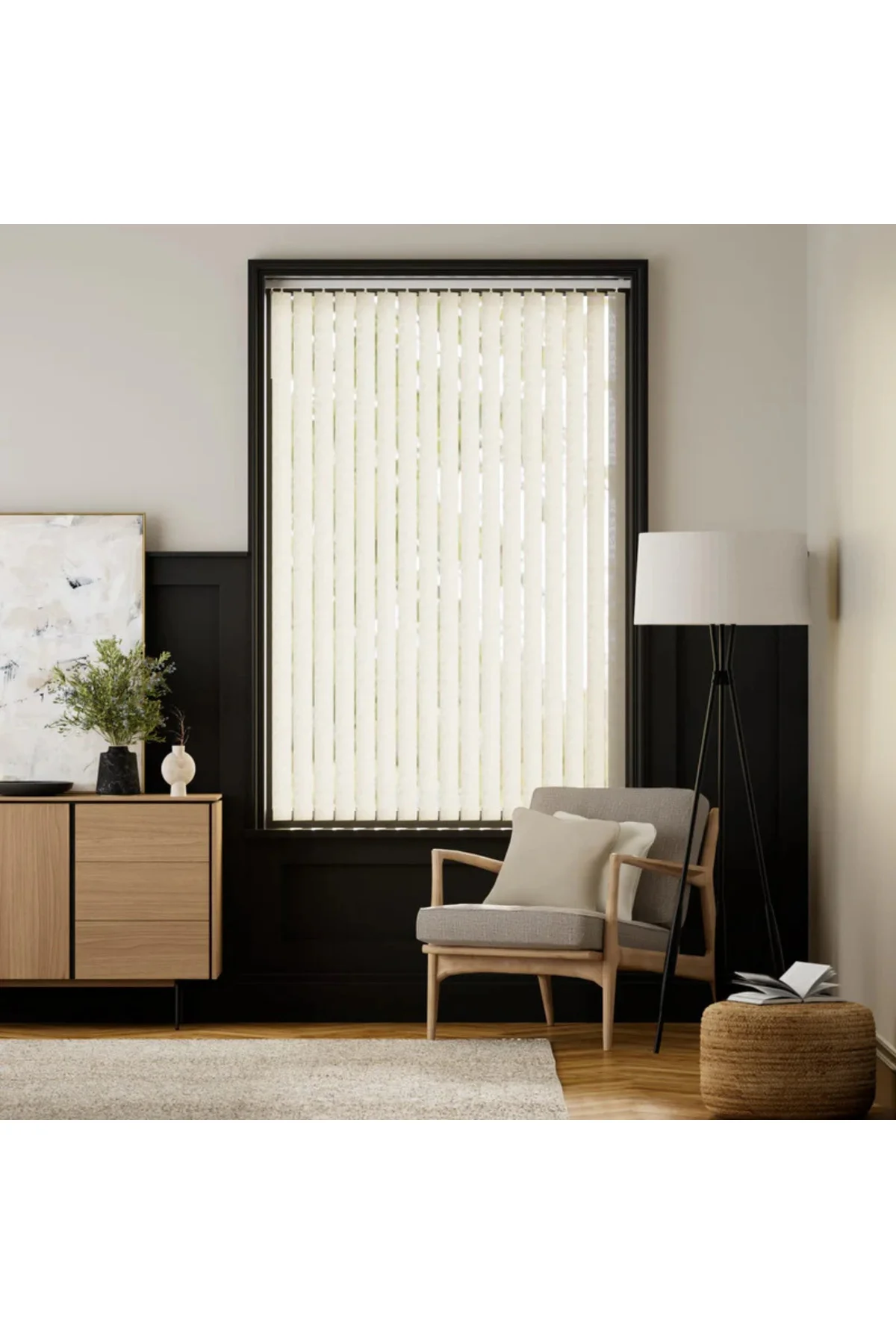 Modern Krem Dikey Jaluzi Stor Perde / Ev, İşyeri ve Ofisler İçin Karartma Dikey Stor Perde, Alüminyum Kasalı Yüksek Kaliteli - W1100/KDP Modern Krem Dikey Jaluzi Stor Perde / Ev, İşyeri ve Ofisler İçin Karartma Dikey Stor Perde, Alüminyum Kasalı Yüksek Kaliteli - W1100/KDP