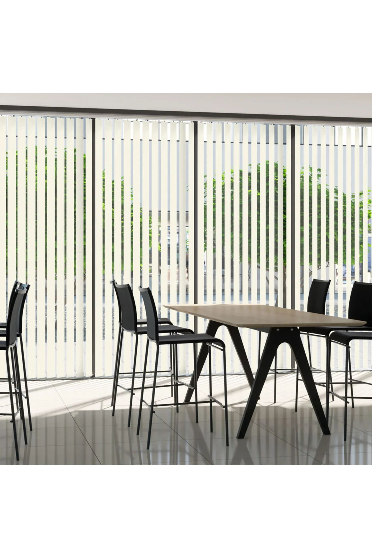 Modern Krem Dikey Jaluzi Stor Perde / Ev, İşyeri ve Ofisler İçin Karartma Dikey Stor Perde, Alüminyum Kasalı Yüksek Kaliteli - W1100/KDP Modern Krem Dikey Jaluzi Stor Perde / Ev, İşyeri ve Ofisler İçin Karartma Dikey Stor Perde, Alüminyum Kasalı Yüksek Kaliteli - W1100/KDP