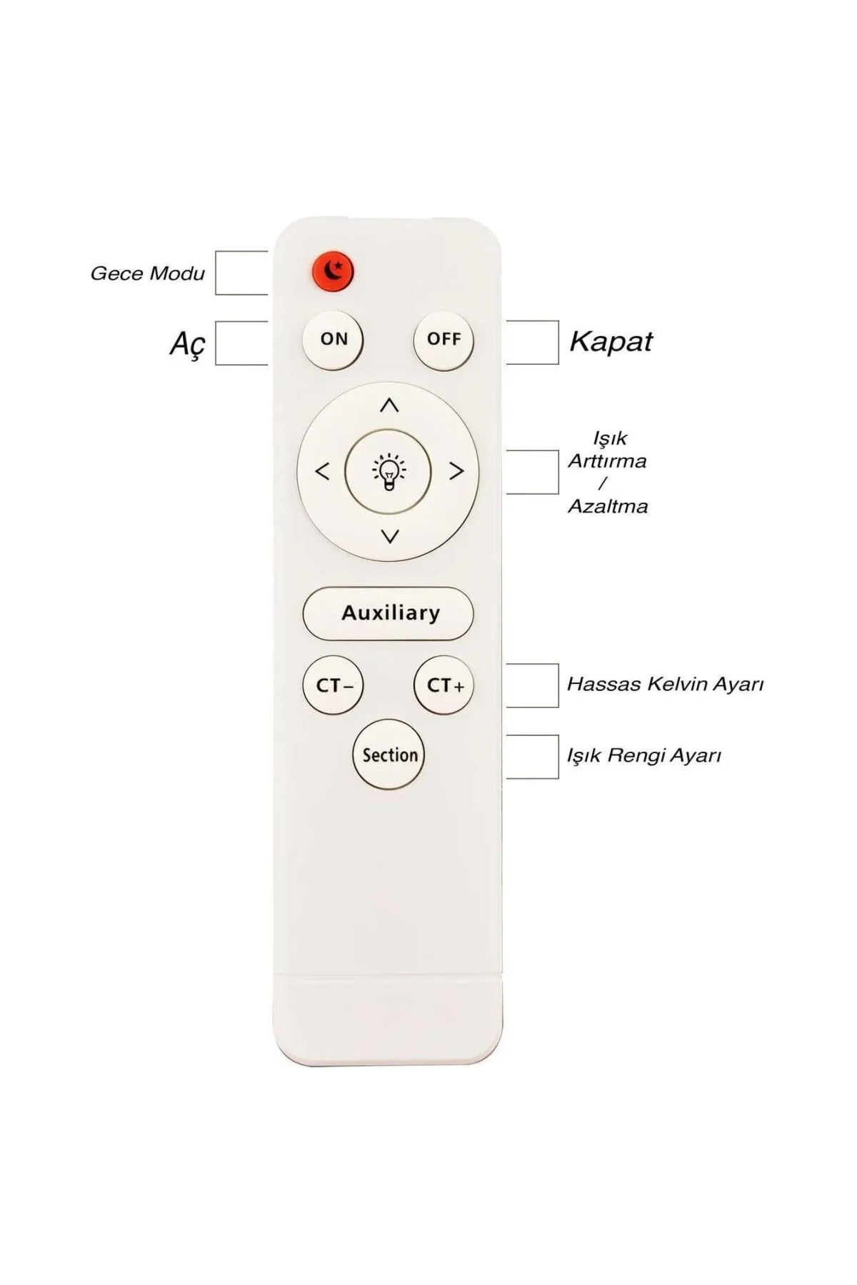 Modern LED Avize – 4 Işık Kaynağı, 3 Renk Ayarlanabilir Işık, Uza