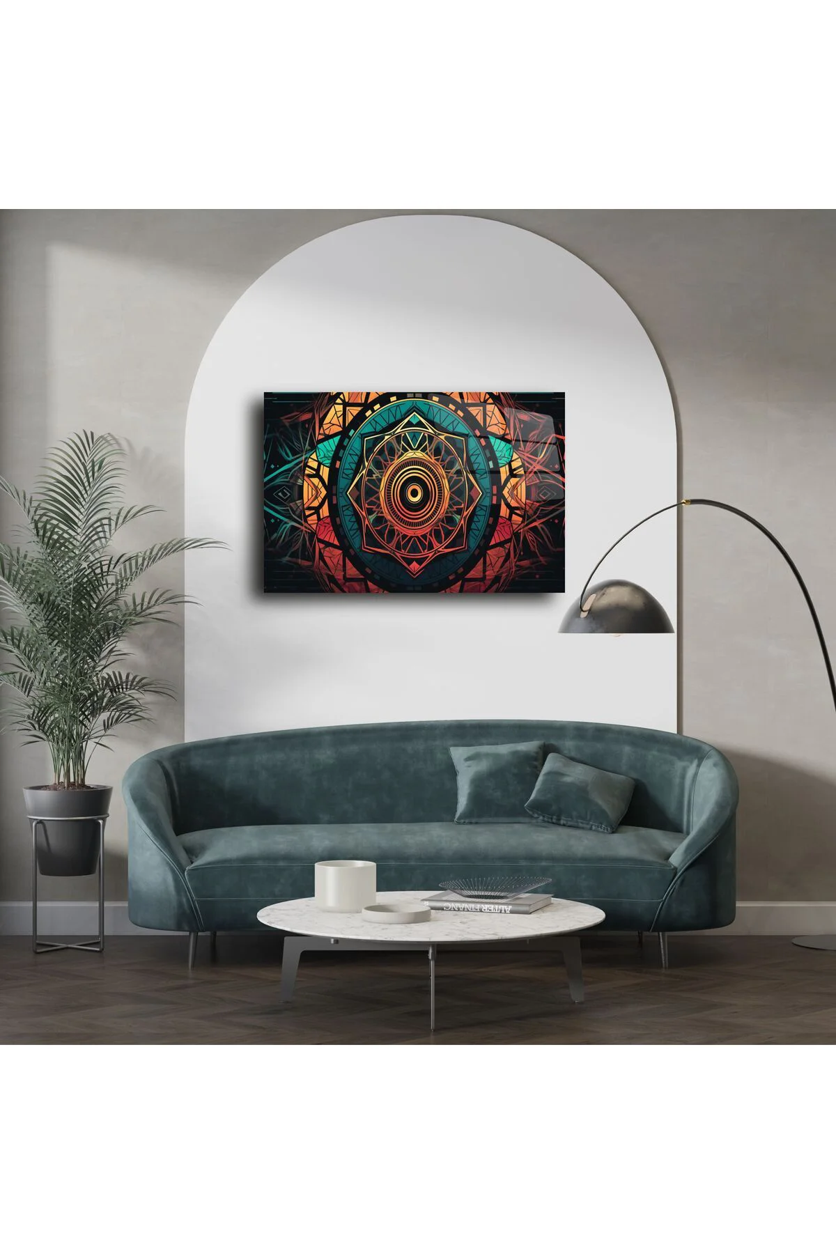 Modern Mandala Vitray Sanatı Modern Mandala Vitray Sanatı