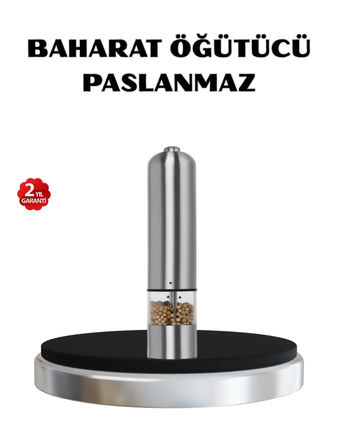 Modern Otomatik Baharat Öğütücü Seti – Pilli, Paslanmaz Çelik, LED Aydınlatmalı Fiyatı, Yorumları ve Özellikleri