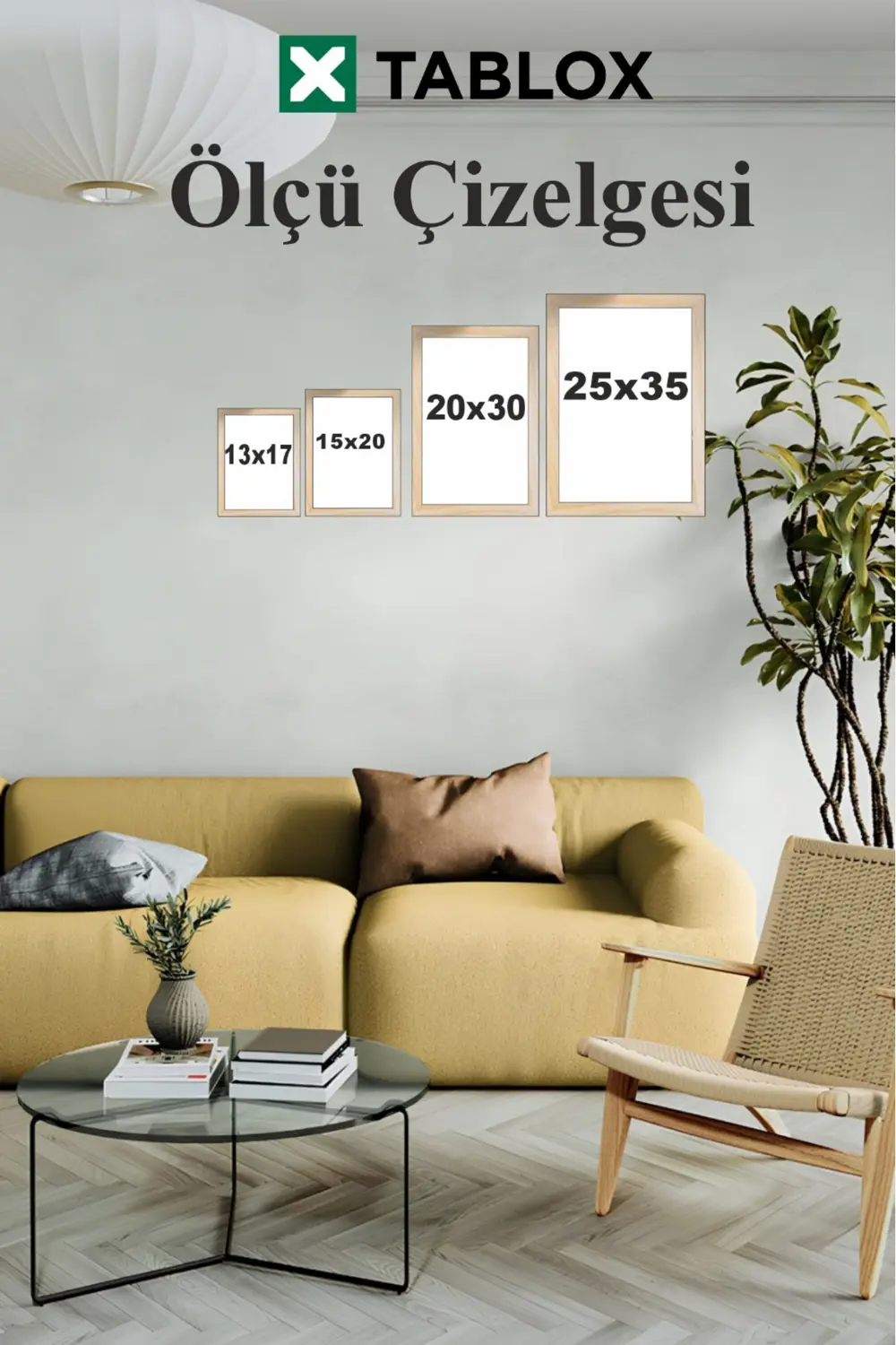 Modern Pastel Duvar Sanatı 6’lı Çerçeve Görünümlü MDF Tablo Seti-