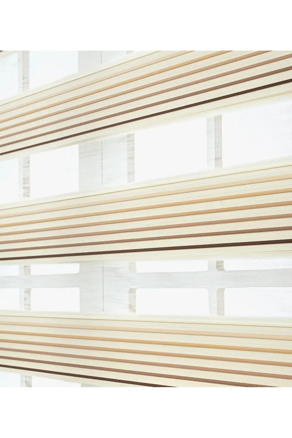 Modern Pliseli Renk Geçişli Lüks zebra Perde, Alüminyum Kasalı Yü