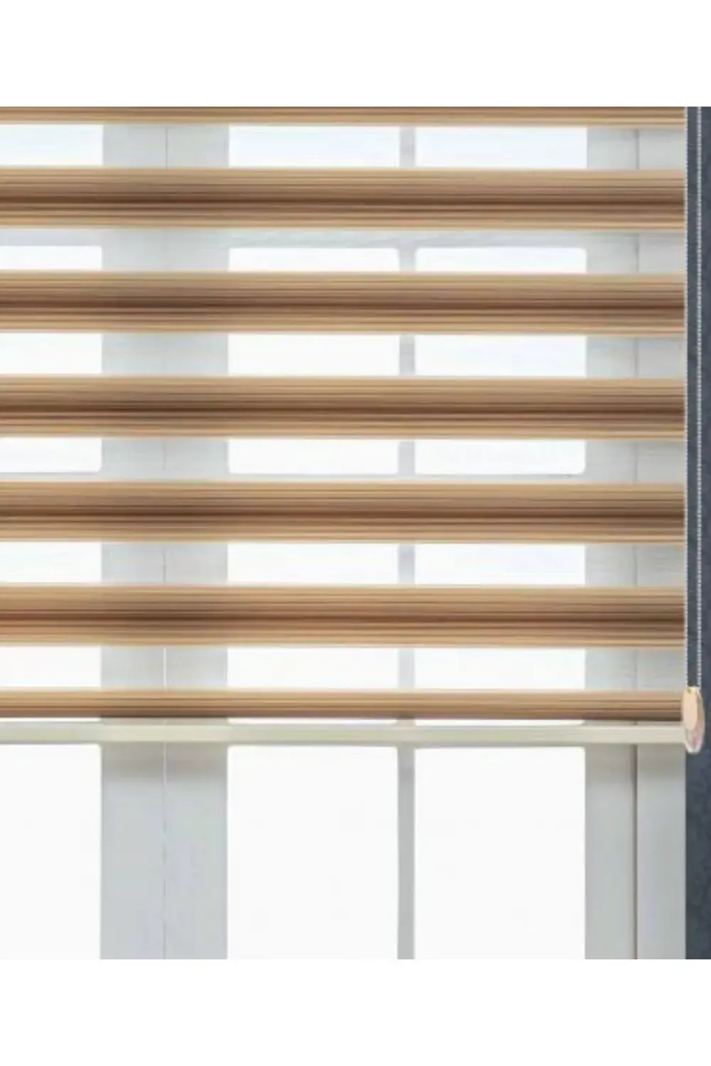 Modern Pliseli Renk Geçişli Lüks zebra Perde, Alüminyum Kasalı Yü