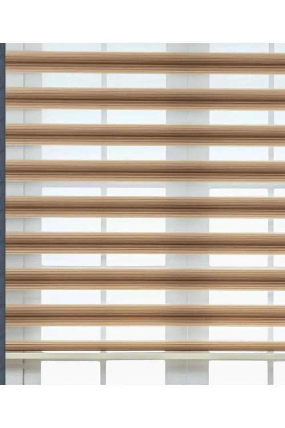 Modern Pliseli Renk Geçişli Lüks zebra Perde, Alüminyum Kasalı Yü