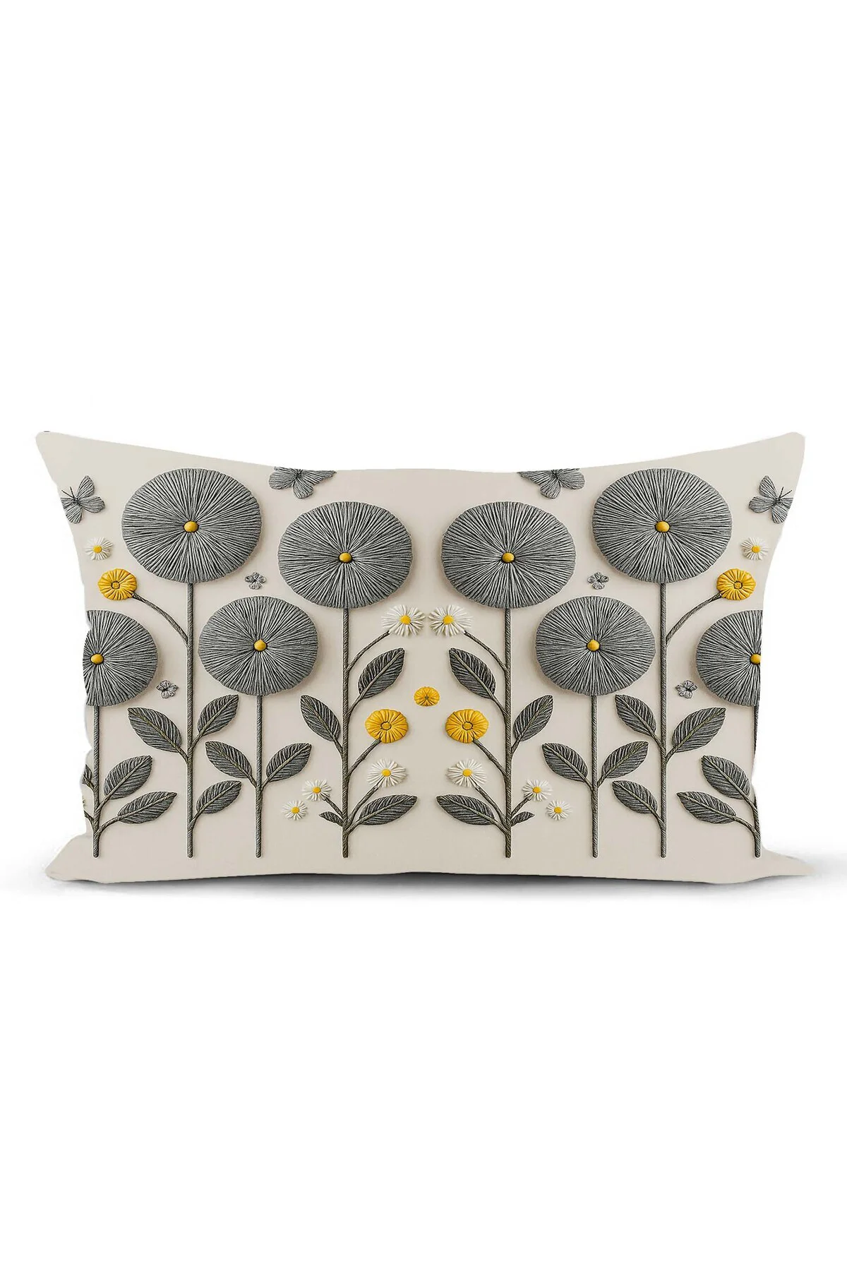 Modern Punch Çiçek Desenli Kırlent Kılıfı 2’li Set 32x52 cm Fiyatı, Yorumları ve Özellikleri
