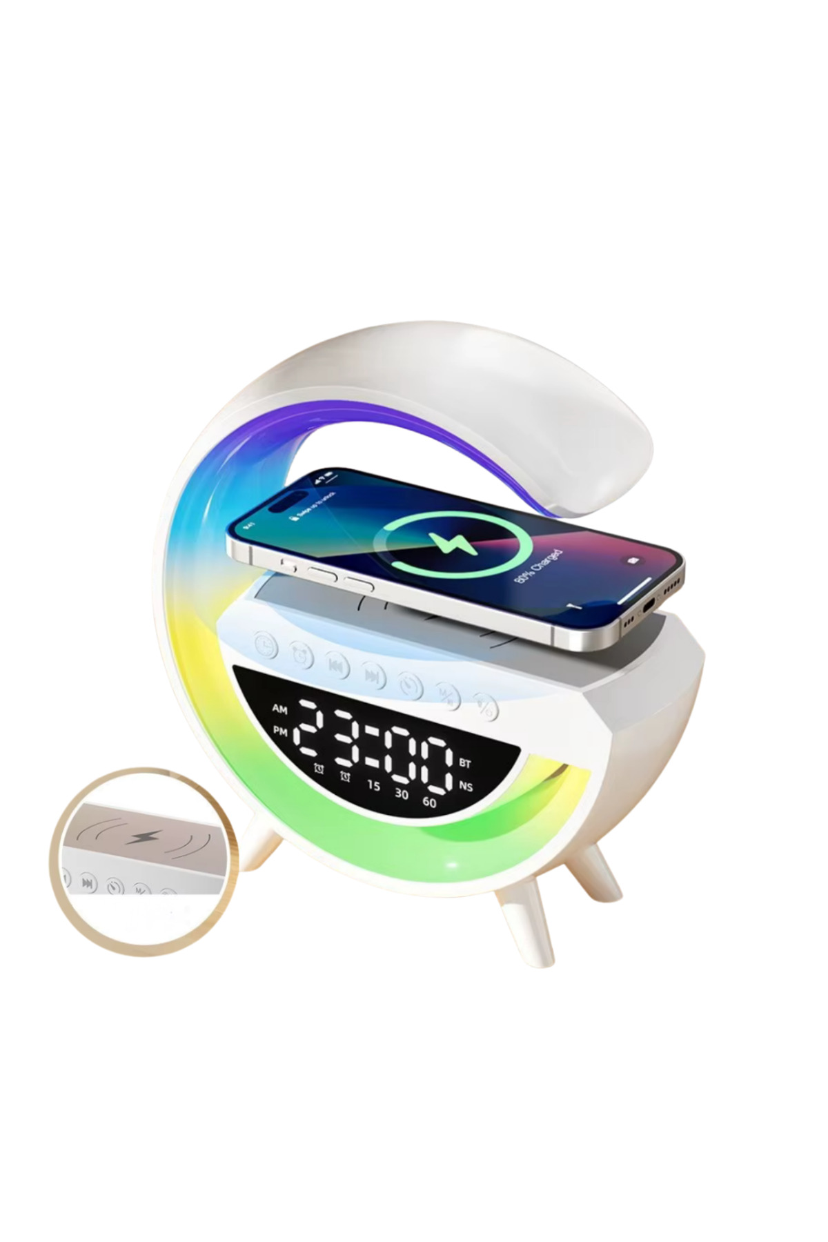 Modern RGB Işıklı Kablosuz Hoparlör Uzun Süreli Müzik Keyfi - Lis