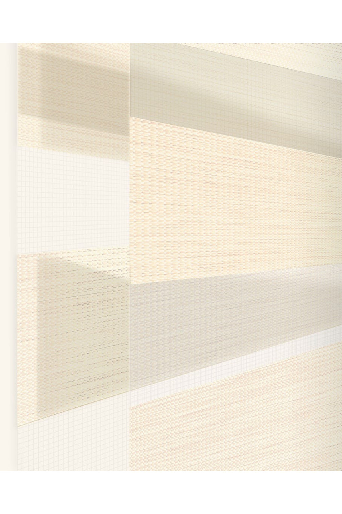 Modern Soft Bambu Bej Zebra Stor Perde , Alüminyum Kasalı Yüksek 