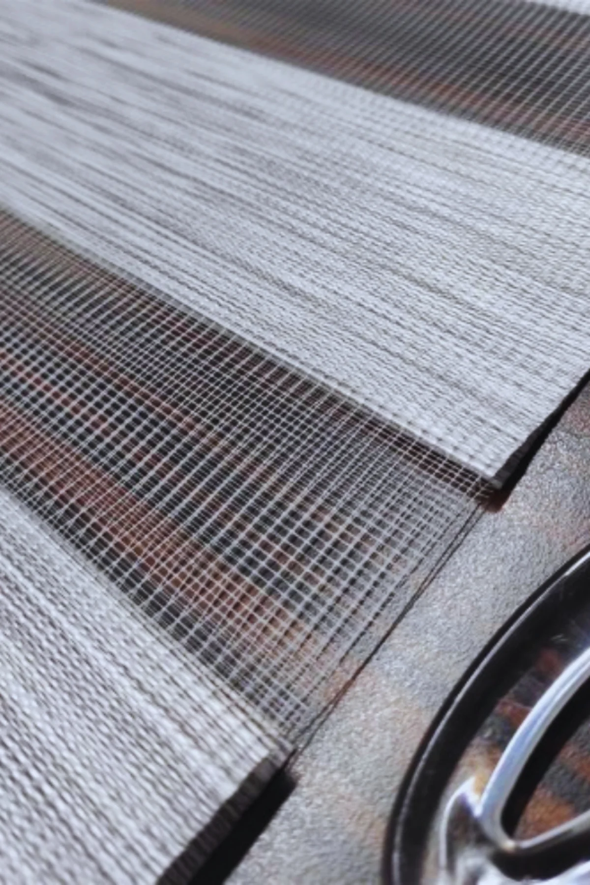 Modern Soft Bambu Gri Zebra Stor Perde , Alüminyum Kasalı Yüksek 