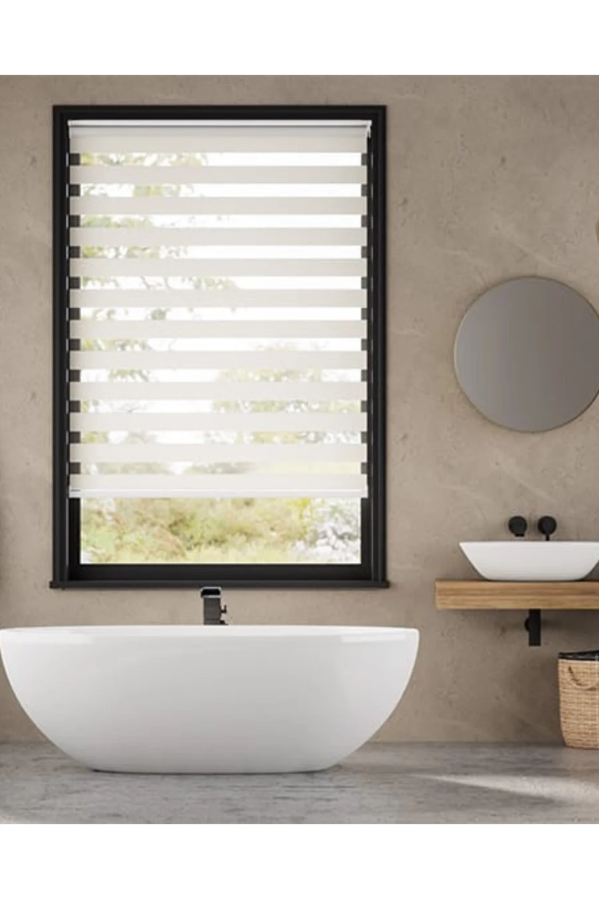 Modern Soft Bambu Krem Zebra Stor Perde , Alüminyum Kasalı Yüksek Kaliteli - KREM SBWA1174/02W Modern Soft Bambu Krem Zebra Stor Perde , Alüminyum Kasalı Yüksek Kaliteli - KREM SBWA1174/02W