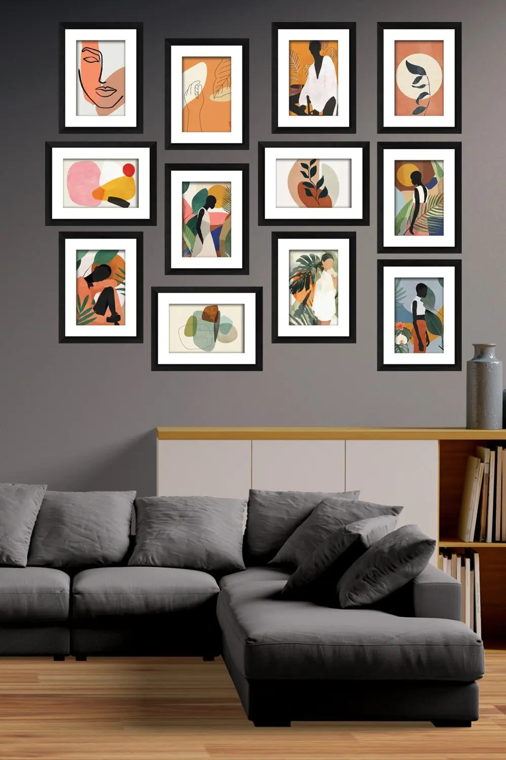 Modern Style 12 Parçalı Mdf Tablo Mck006