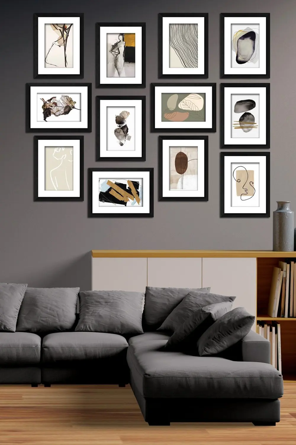 Modern Style 12 Parçalı Mdf Tablo Mck008 Modern Style 12 Parçalı Mdf Tablo Mck008