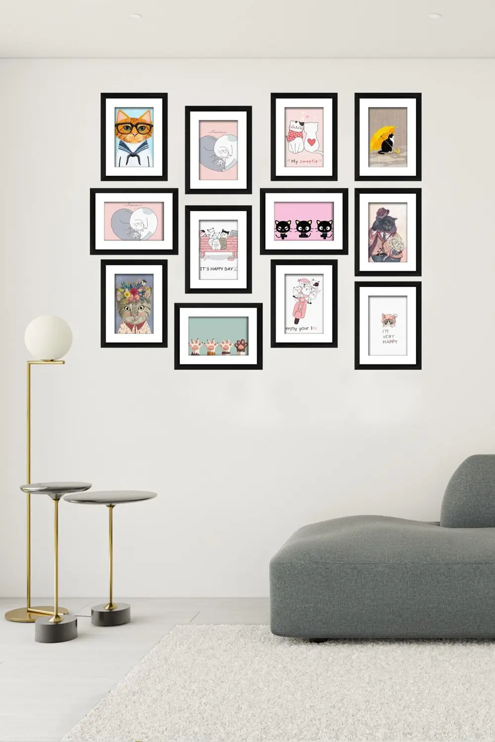Modern Style 12 Parçalı Mdf Tablo Mck085