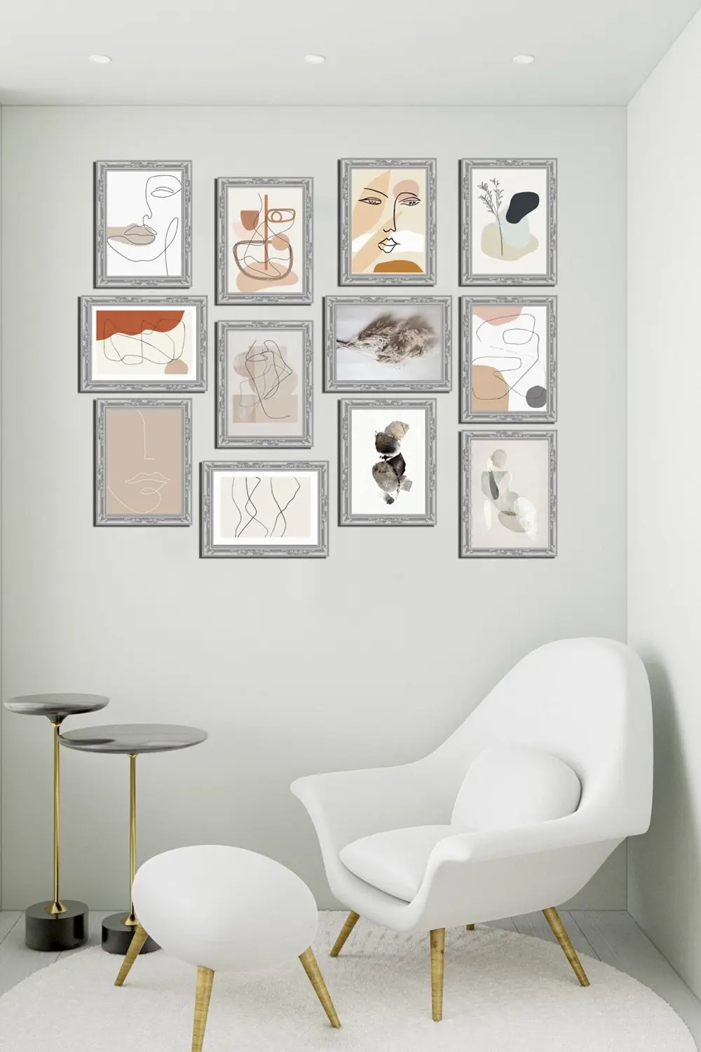 Modern Style 12 Parçalı Mdf Tablo Mck096