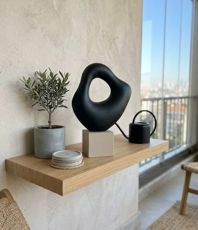 Modern Taş Biblo Soyut Dekoratif İskandinav Tarzı Biblo – Siyah Modern Taş Biblo Soyut Dekoratif İskandinav Tarzı Biblo – Siyah