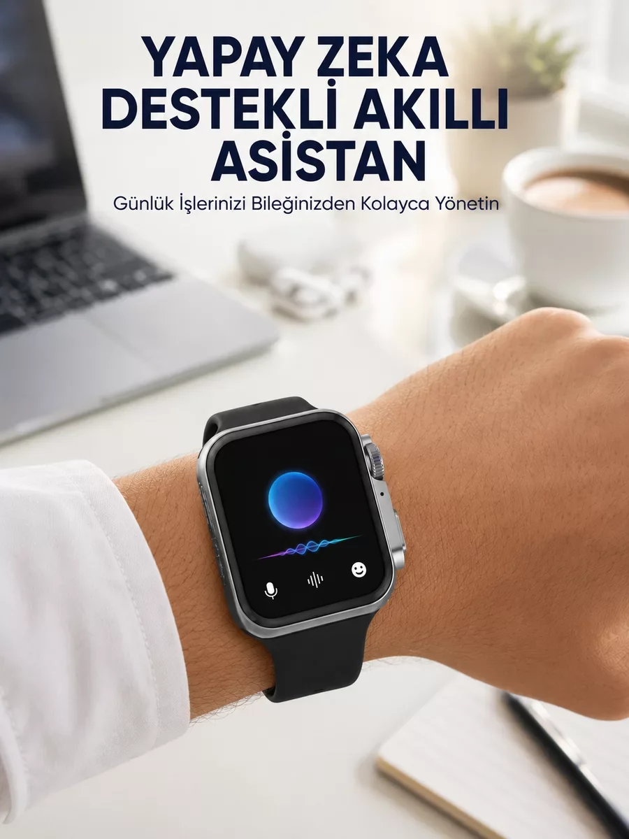 Modern Tasarım Akıllı Saat - Yeni Nesil Uzun Pil Süresi ve AMOLED Ekranlı