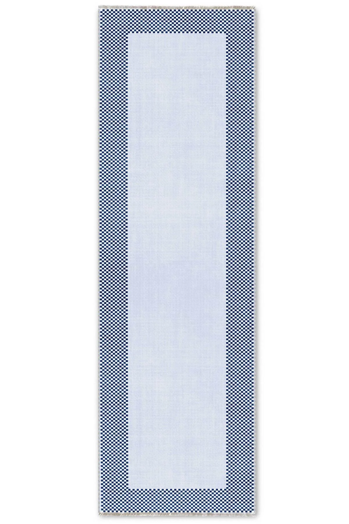 Modern Tasarım Mavi Lacivert Çerçeveli Şönil Halı Kilim Yolluk Kaymaz Yıkanabilir Modern Tasarım Mavi Lacivert Çerçeveli Şönil Halı Kilim Yolluk Kaymaz Yıkanabilir