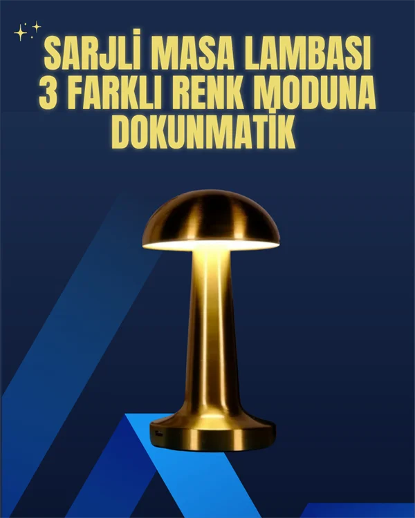 Modern Tasarım Şarjlı Masa Lambası – 1800 mAh Batarya Modern Tasarım Şarjlı Masa Lambası – 1800 mAh Batarya