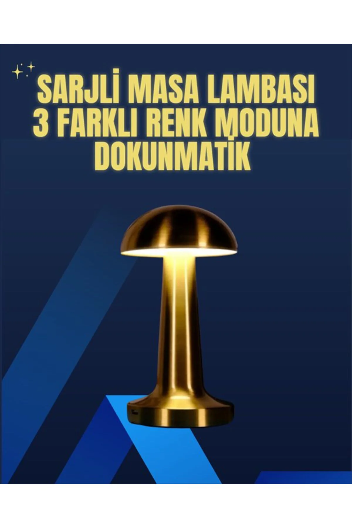 Modern Tasarım Şarjlı Masa Lambası – 1800 mAh Batarya Fiyatı, Yorumları ve Özellikleri