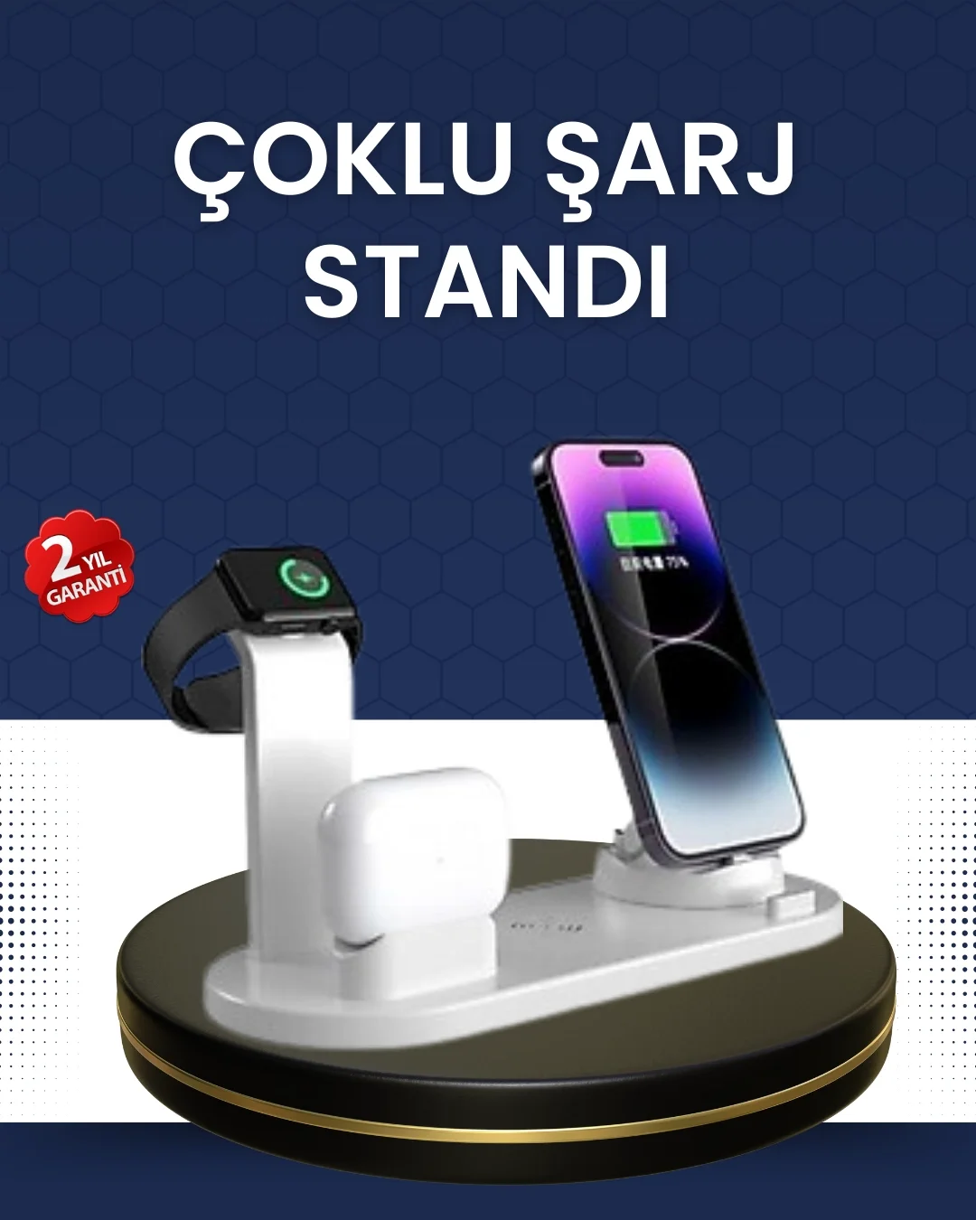 Modern Tasarımlı Çok Fonksiyonlu Kablosuz Şarj Standı Fiyatı, Yorumları ve Özellikleri