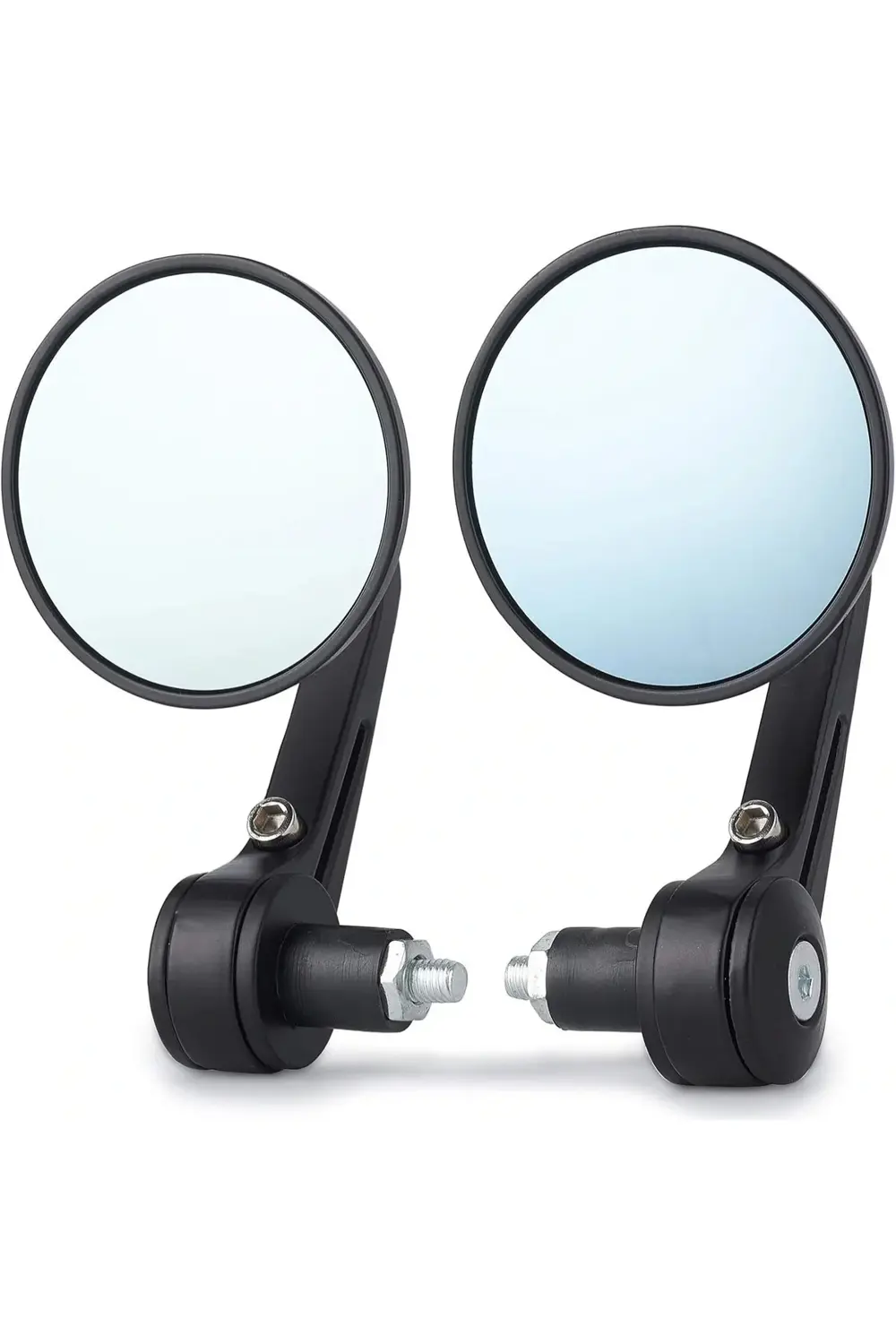 Modifiye Gidon Bağlantılı Oval Ayna Tk Siyah Cafe Racer