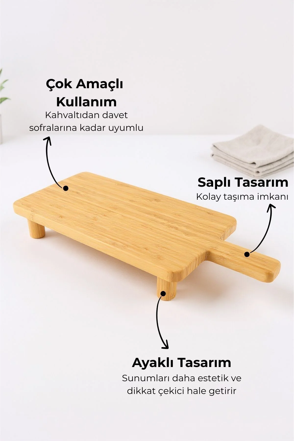 Mogni Ayaklı Sunum Tepsisi Büyük