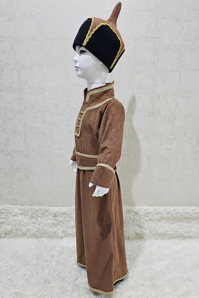 Moğolistan  Kostümü Erkek Çocuk | Moğol Erkek Çocuk Kıyafeti