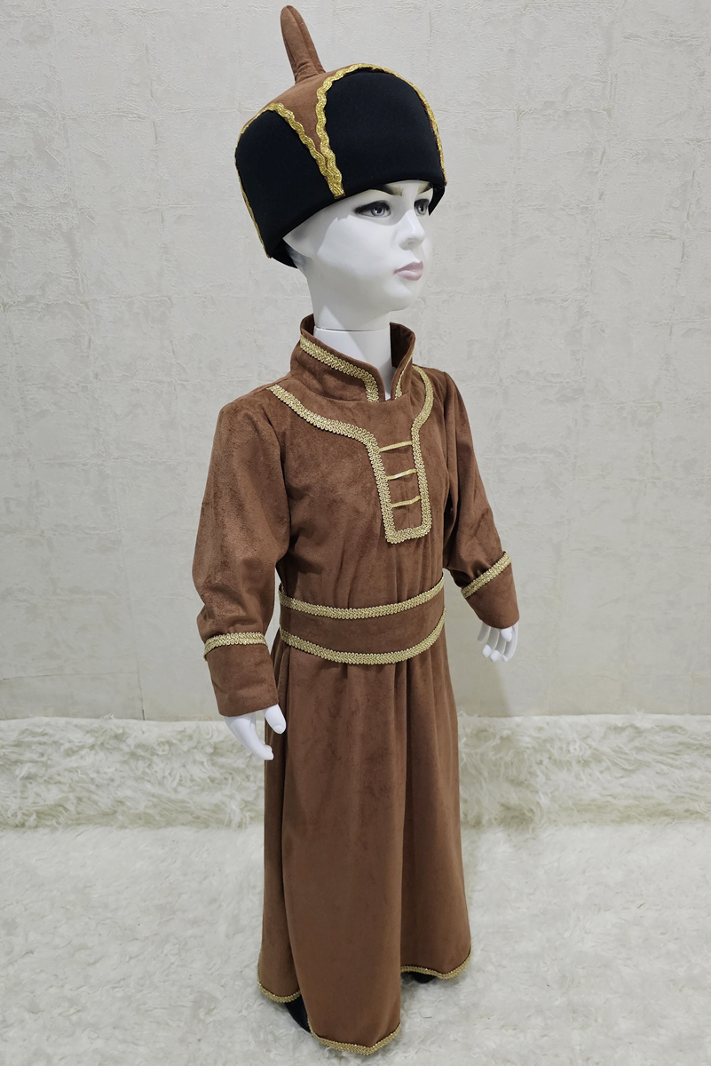 Moğolistan  Kostümü Erkek Çocuk | Moğol Erkek Çocuk Kıyafeti