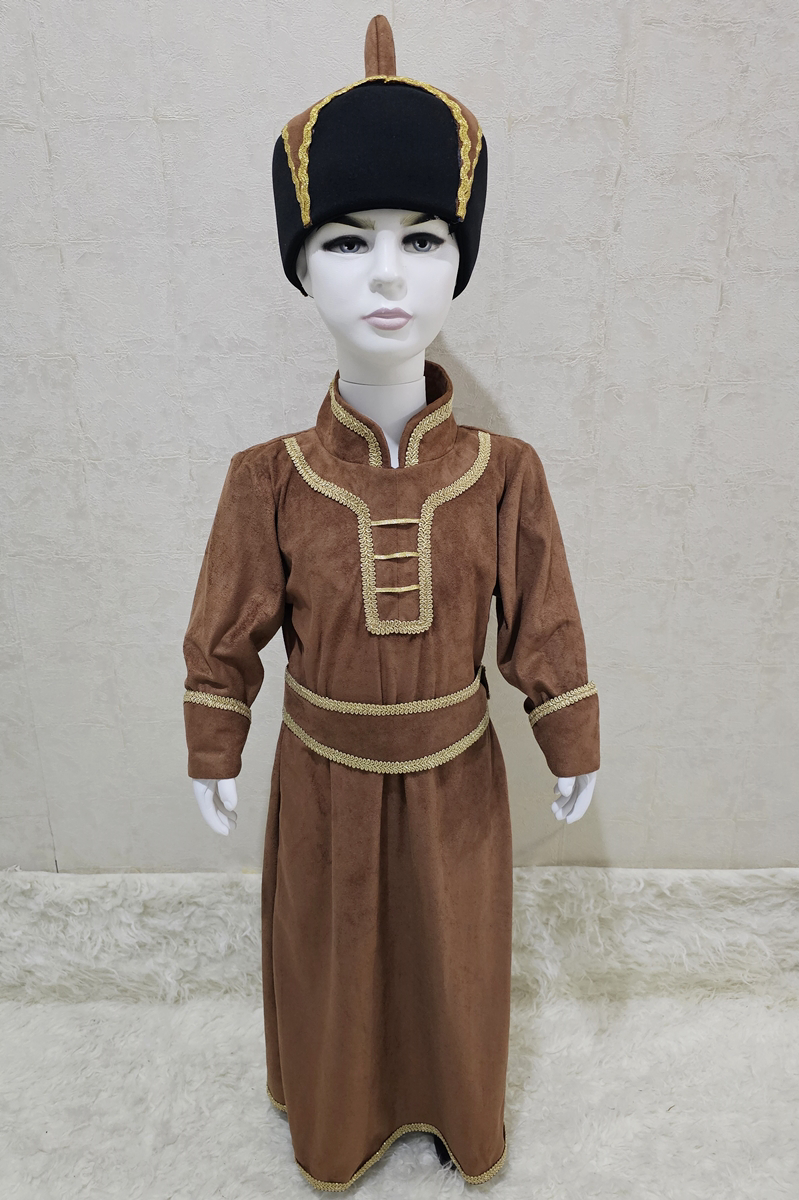 Moğolistan  Kostümü Erkek Çocuk | Moğol Erkek Çocuk Kıyafeti