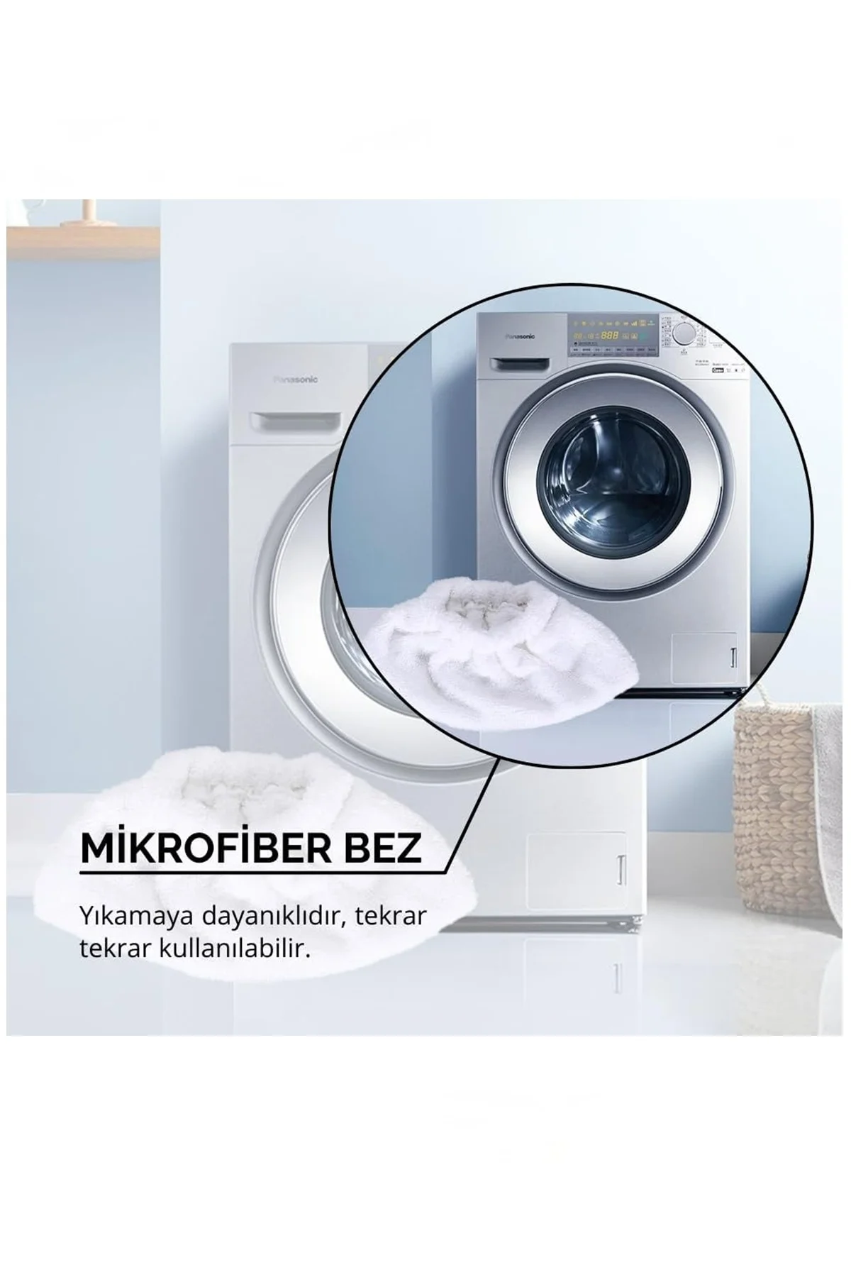Mogotech Mg-101 Buharlı Temizlik Makinesi El Mopu 2 Adet (Yerli Ü