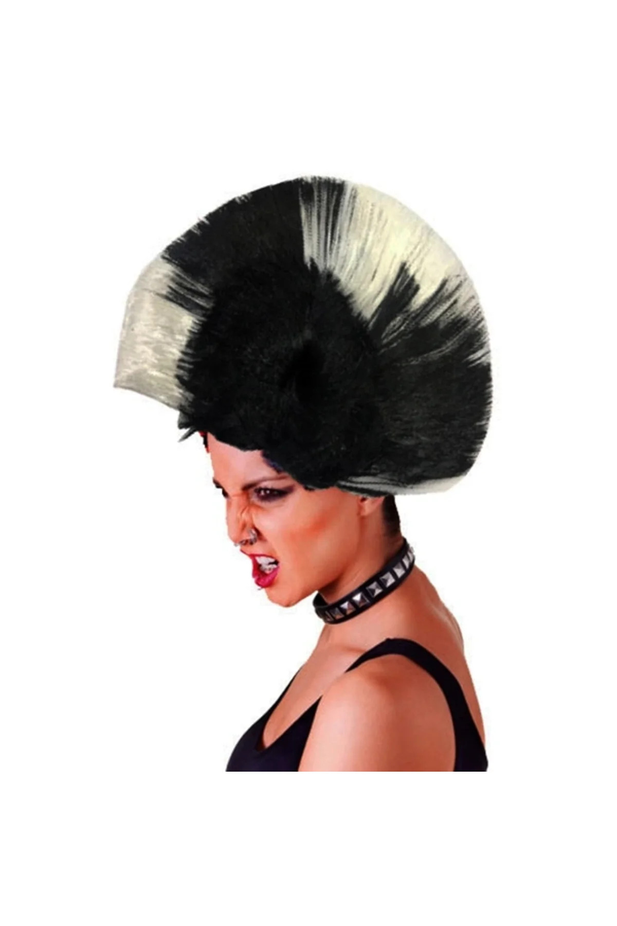 Mohican Mohawk Punk Peruk - 70 Li 80 Li Yıllar Peruk Model 5 ()