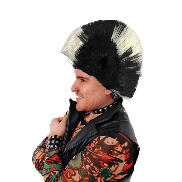 Mohican Mohawk Punk Peruk - 70'li 80'li Yıllar Parti Peruk Model 5 Fiyatı, Yorumları ve Özellikleri