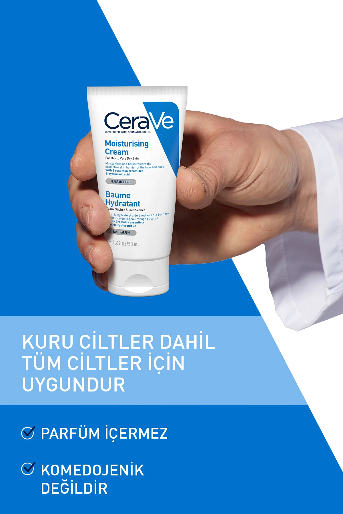 Moisturising Cream Kuru ve Çok Kuru Ciltler İçin Nemlendirici Krem 50 ml