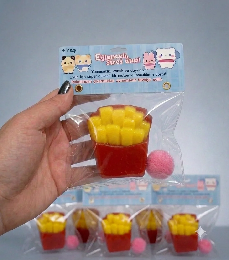 Moj moj Taba Squish Patates Kızartması Sukuşi Yumuşak Stres Atıcı Moj moj Taba Squish Patates Kızartması Sukuşi Yumuşak Stres Atıcı