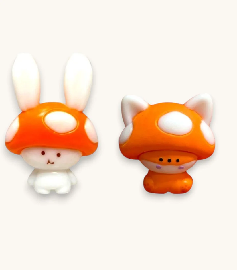 Moj moj Taba Squish Mantar Şapkalı Sukuşi Yumuşak Stres Atıcı Oyu