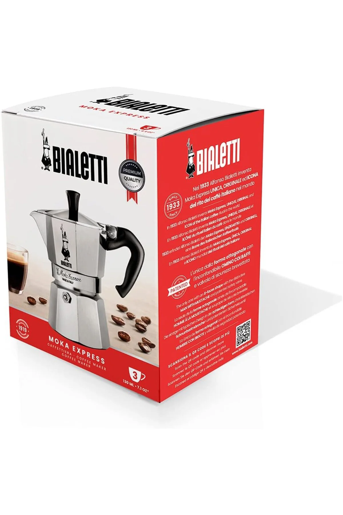 - Moka Express: 3 Cups Ocak Üstü Espresso Pişirici - 130ml - Gümü - Moka Express: 3 Cups Ocak Üstü Espresso Pişirici - 130ml - Gümü