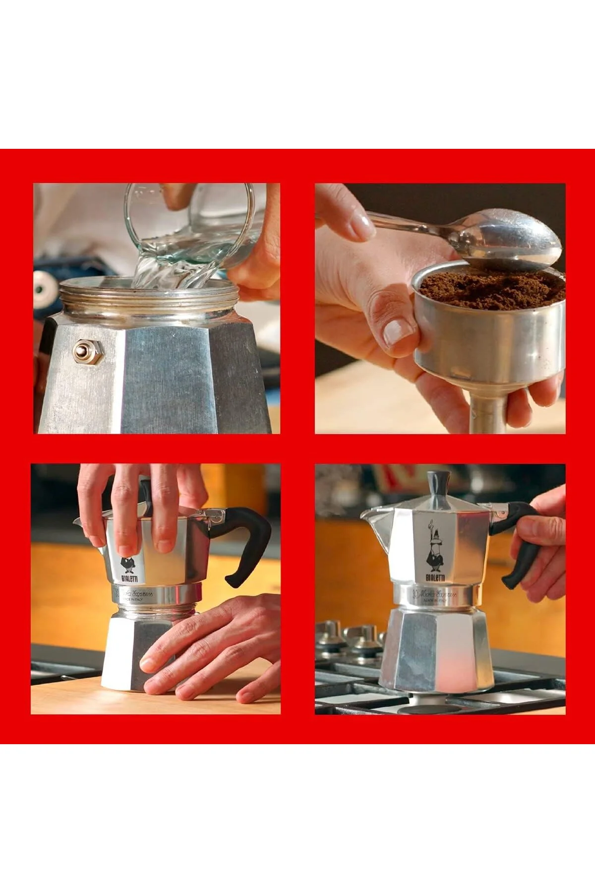 - Moka Express: 3 Cups Ocak Üstü Espresso Pişirici - 130ml - Gümü - Moka Express: 3 Cups Ocak Üstü Espresso Pişirici - 130ml - Gümü