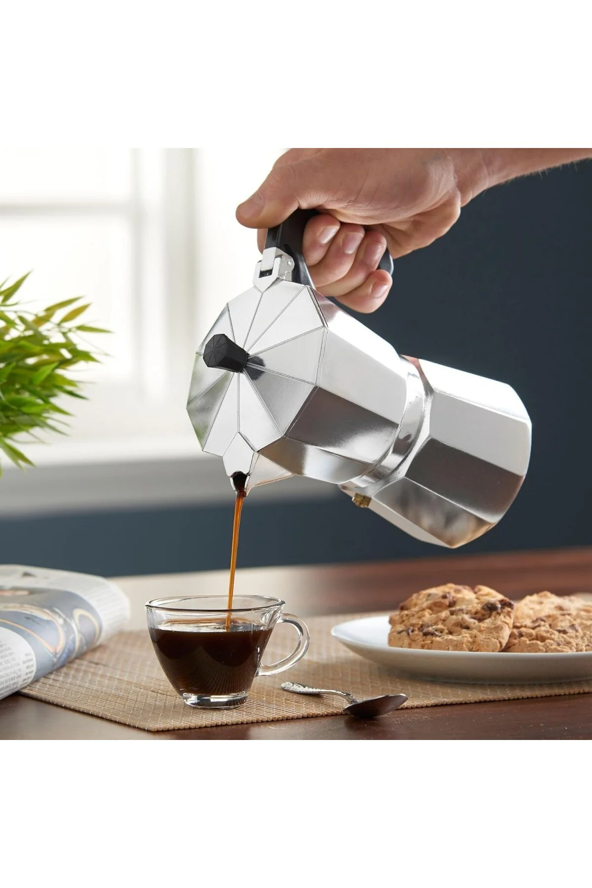 Moka Express Espresso Cezvesi – Ocak Üstü Espresso Pişirici, Alüm