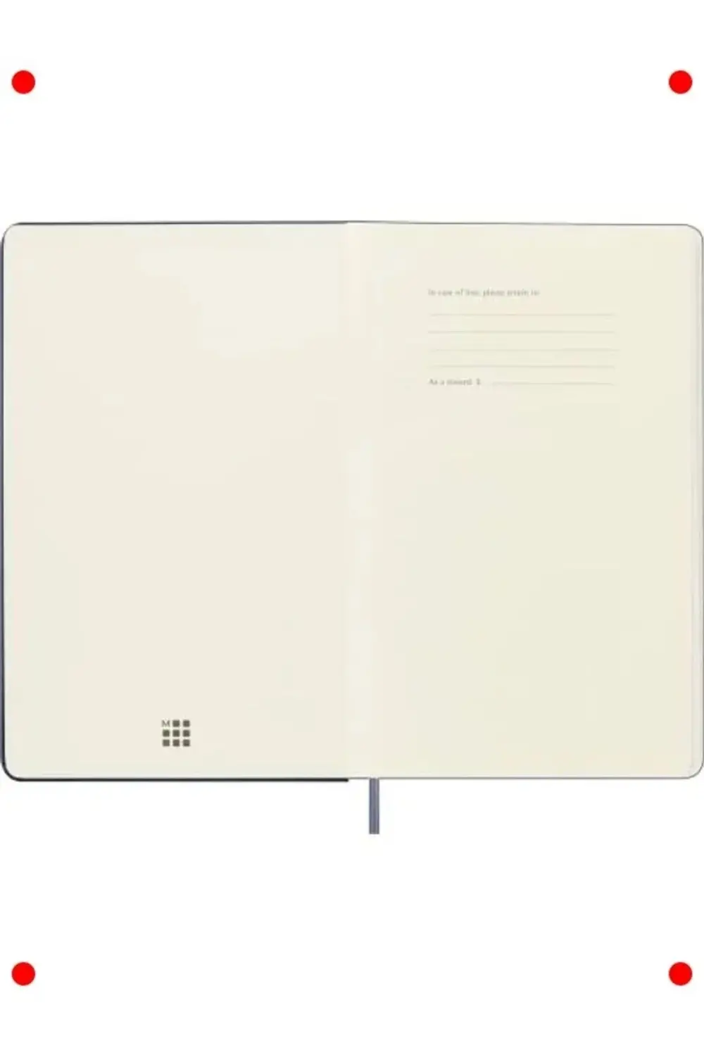 Moleskine Çizgili Smart Defter L Boy Safir Mavi Sert Kapak