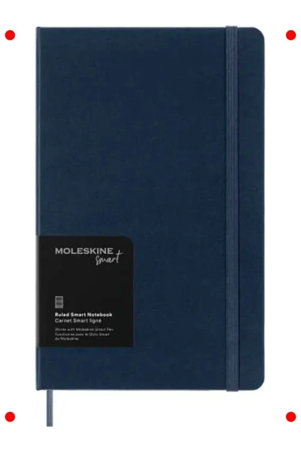 Moleskine Çizgili Smart Defter L Boy Safir Mavi Sert Kapak