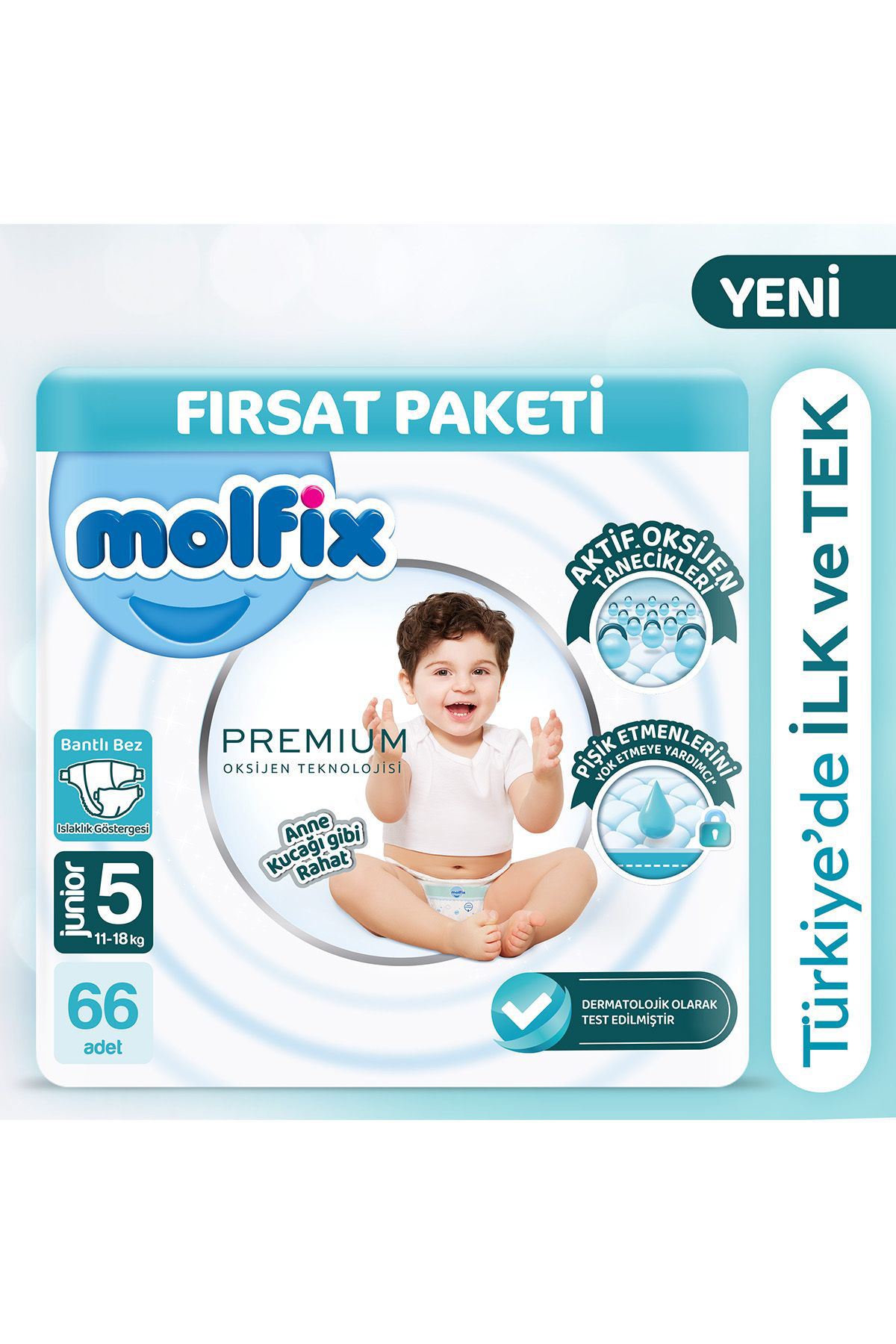 Molfix Premium Ultra Fırsat Paketi 5 Beden 66 Adet Molfix Premium Ultra Fırsat Paketi 5 Beden 66 Adet