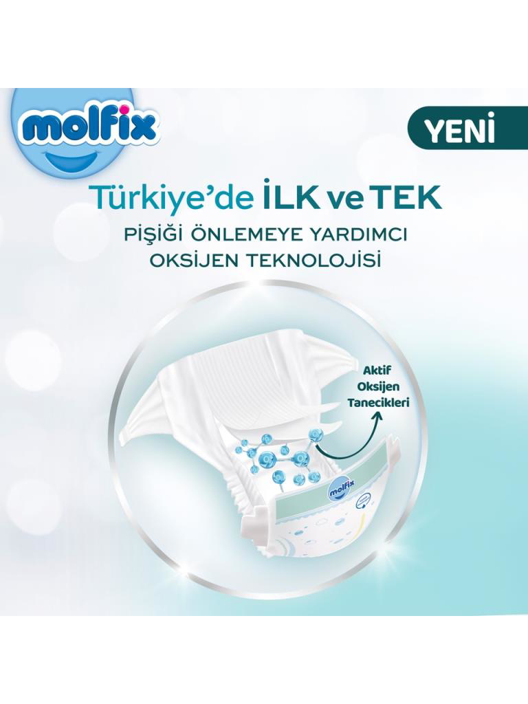 Molfix Premium Bebek Bezi Ultra Fırsat Paketi 6 Beden 15+ Kg 54 A