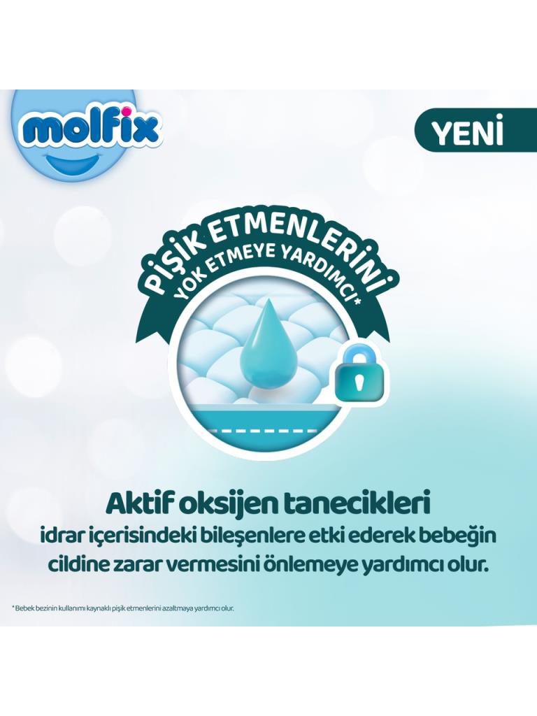 Molfix Premium Bebek Bezi Ultra Fırsat Paketi 6 Beden 15+ Kg 54 A
