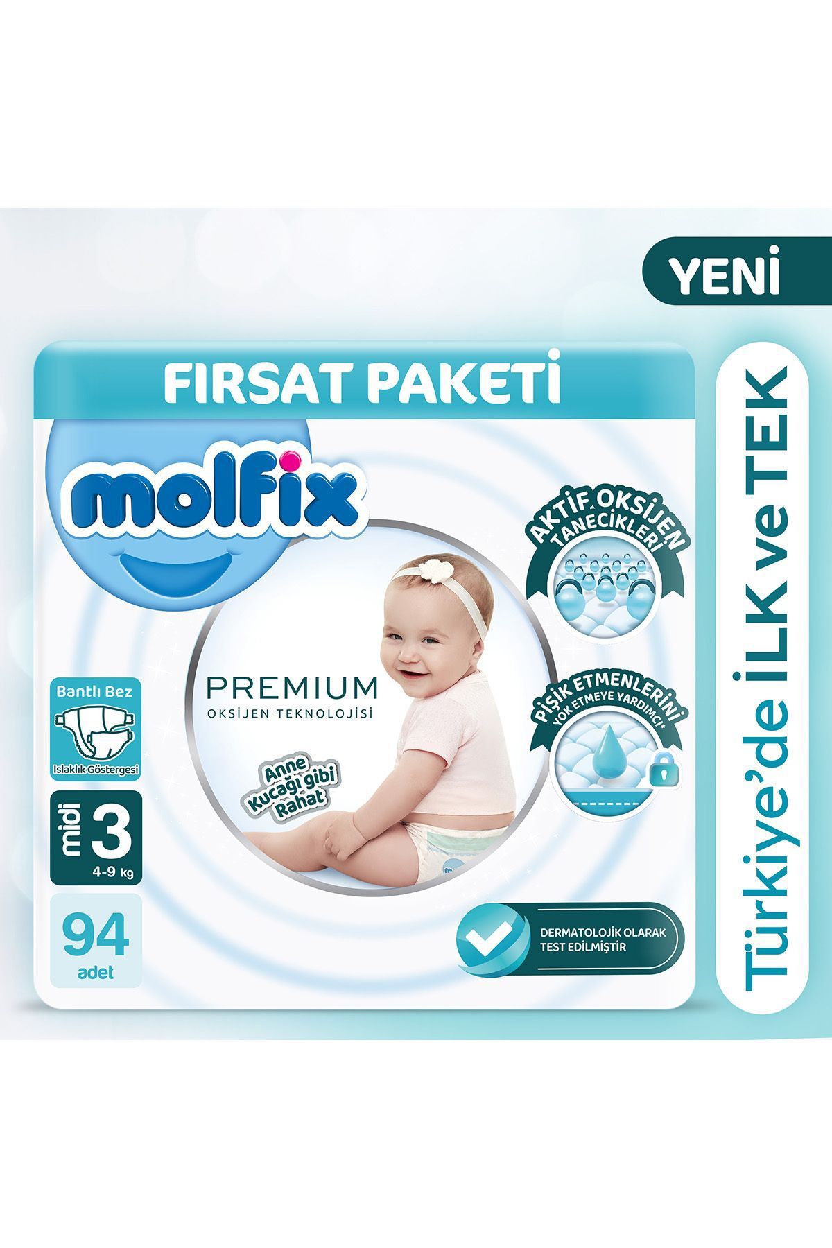 Molfix  Premium Ultra Fırsat Paketi 3 No 94 Lü