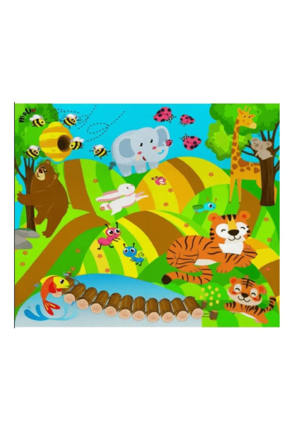 Molie Neşeli Orman Oyun Halı Seti Mol-035