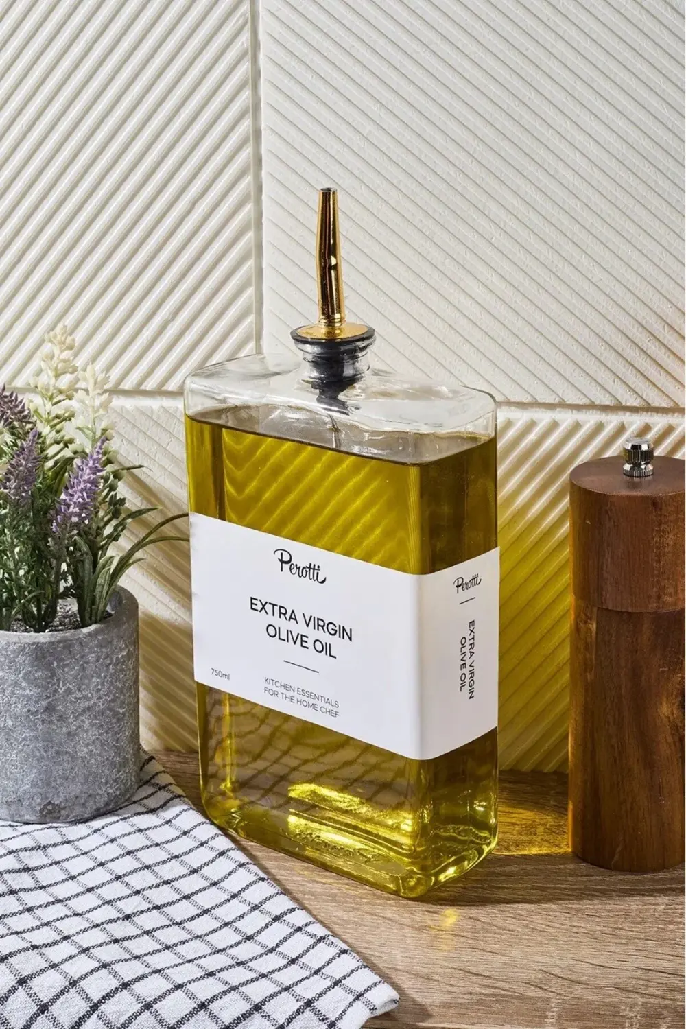 Molivet 750ml Silver Kapak Cam Yağdanlık-sosluk-sirkelik