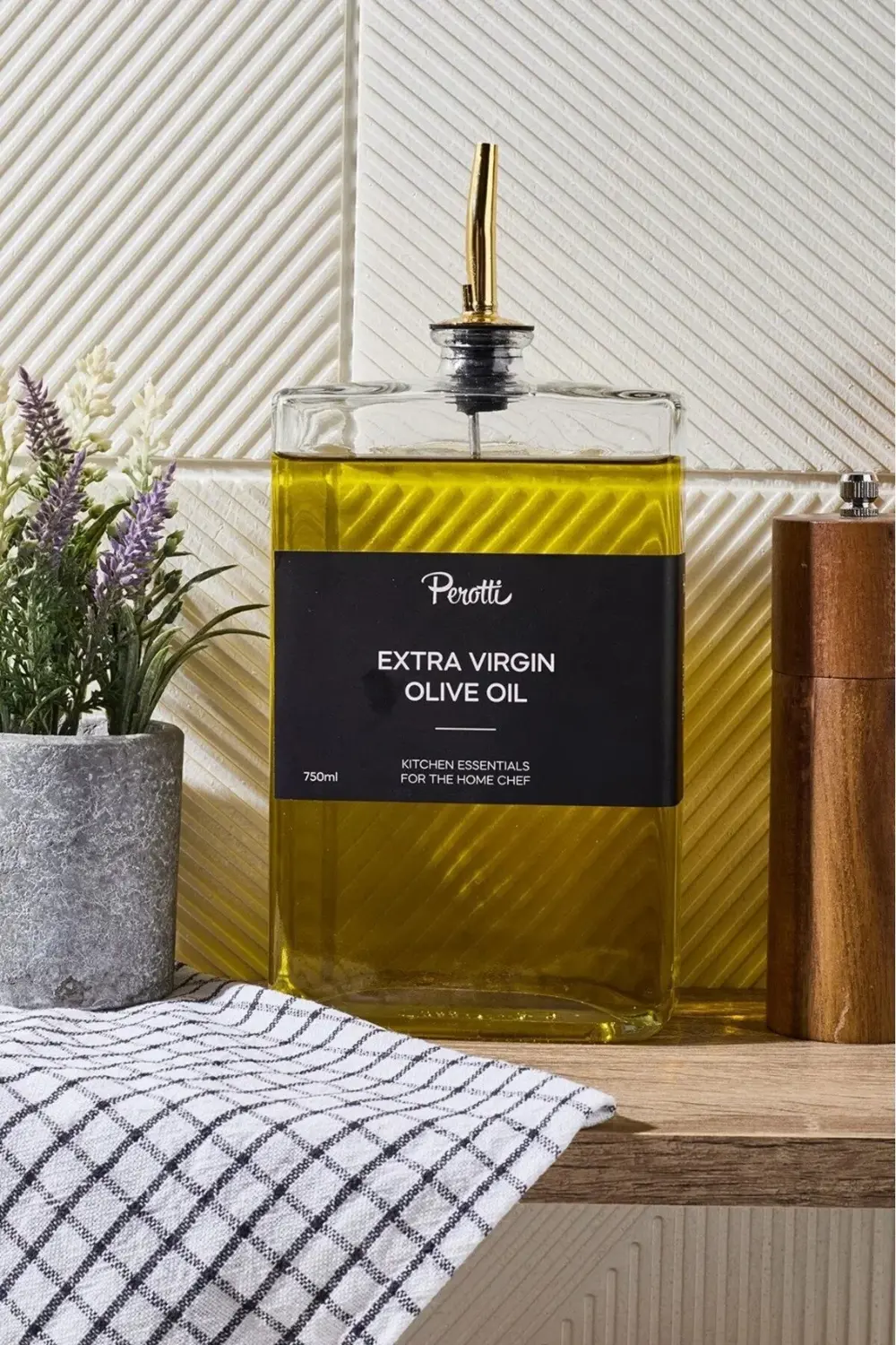 Molivet 750ml Silver Kapak Cam Yağdanlık-sosluk-sirkelik