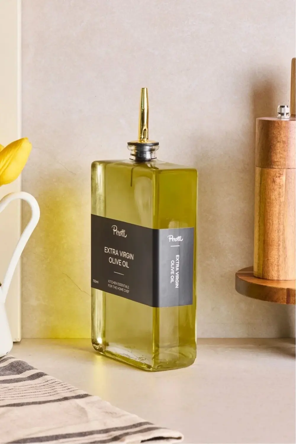 Molivet Gold Kapak 500 ml Cam Yağdanlık-Sirkelik