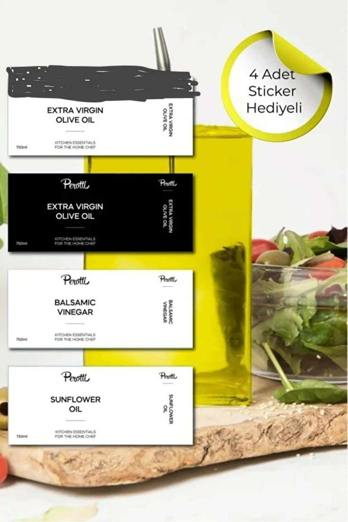 Molivet Silver Kapak 750 ml Cam Yağdanlık-Sirkelik